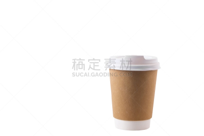 留白,褐色,纸板,特写,白色,热,马克杯,一次性物品,鸭舌帽,纸