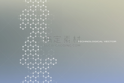 分子结构,六边形,神经元,脱氧核糖核酸,绘画插图,矢量,分子,背景,科学,健康保健