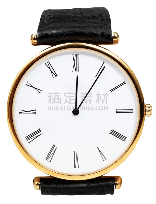 腕表 数字5 分针 12点整 罗马数字 时针 午夜 垂直画幅 夜晚图片素材下载 稿定素材