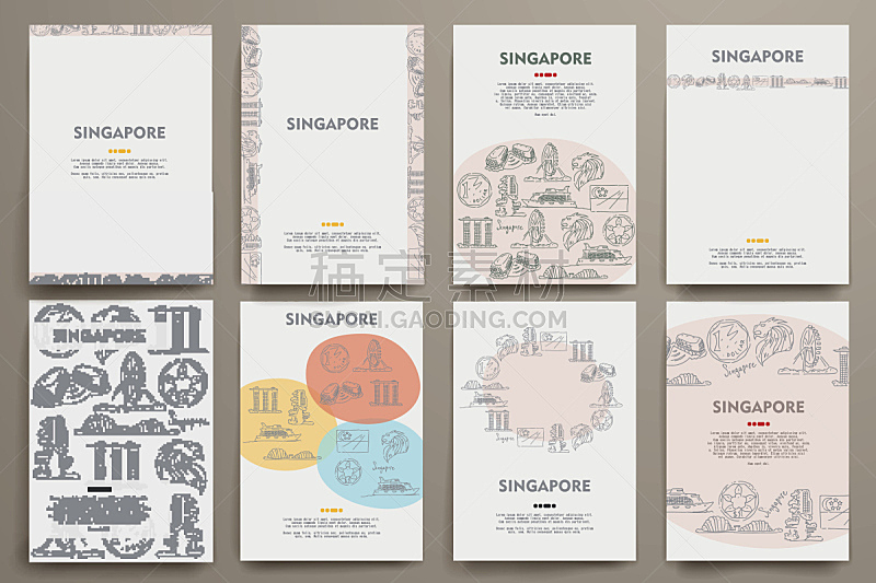 新加坡,矢量,乱画,身份,商务,化妆舞会服,海峡,绘画插图,符号,布置