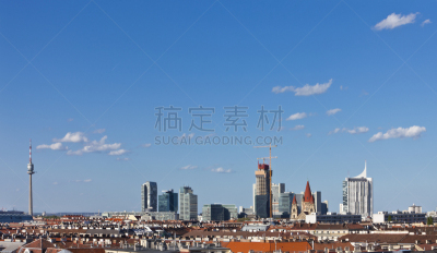 城市天际线,维也纳,国际著名景点,国内著名景点,城市生活,前面,云景,环境,奥地利,云
