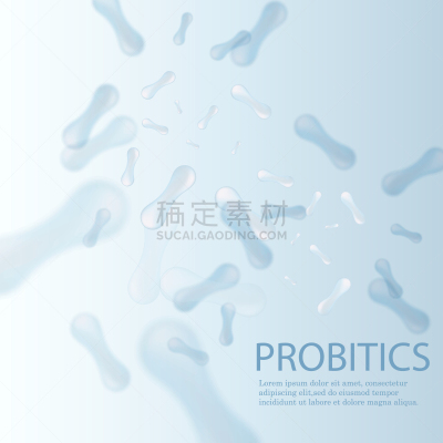 生物学,背景,绘画插图,科学,益生菌,矢量,细菌,特写,放大效果,微生物学