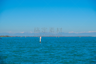 威尼斯礁湖,意大利,水,天空,威尼托大区,水平画幅,无人,海港,运河,古老的