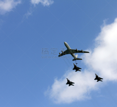 空中加油,F-15型飞机,螺旋桨飞机,油轮,大油轮,天空