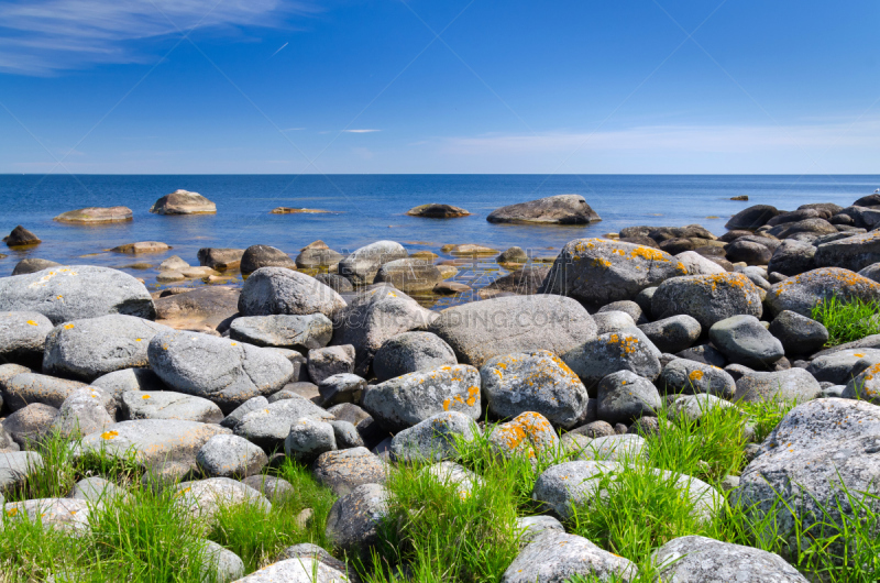 夏天,海岸线,日光,白昼,水,天空,六月,水平画幅,五月,户外