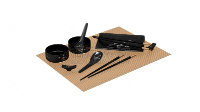 白色背景,日本食品,筷子,寿司,分离着色,餐具,水平画幅,无人,家庭生活,组物体