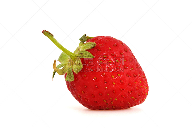 草莓,清新,自然,水平画幅,水果,无人,浆果,白色背景,熟的,特写