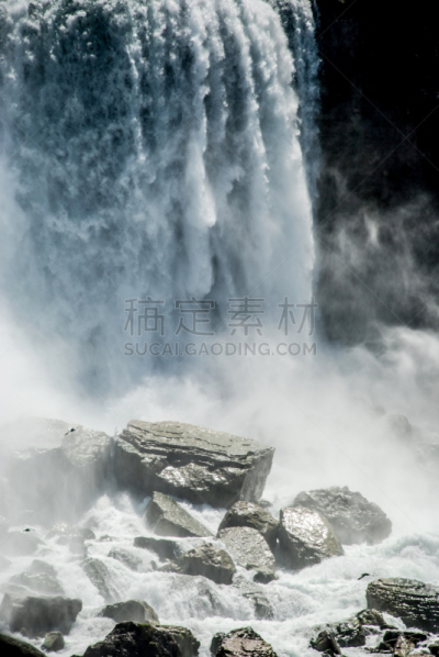尼亚加拉瀑布,美国,纽约州,垂直画幅,水,天空,美,马蹄铁,休闲活动,云