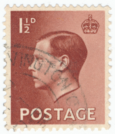爱德华八世,1936,英国,邮票,式样,纸,古老的,过去,高雅,邮件