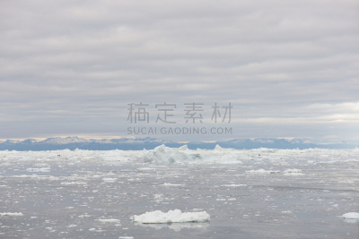 地形,北极,格陵兰,迪斯科湾,冻原,美,水平画幅,雪,无人,夏天