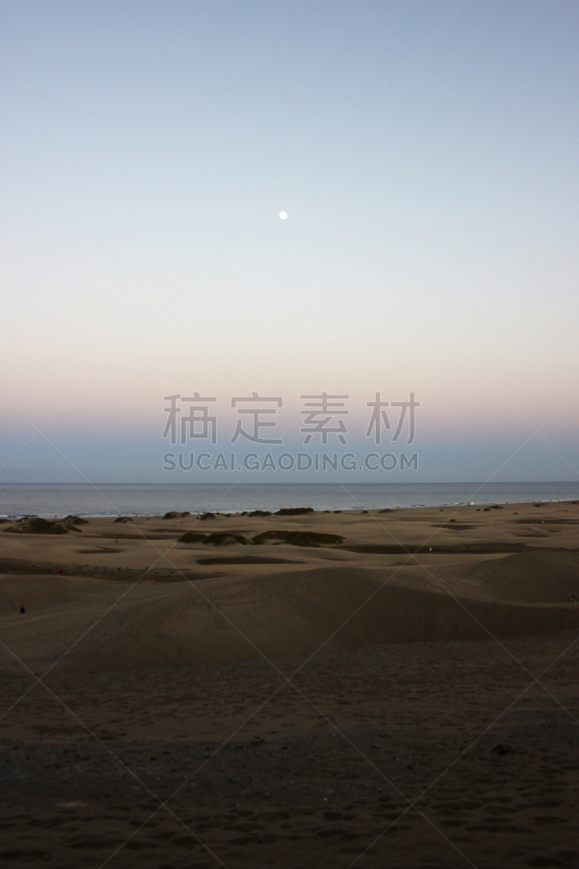 海滩,地形,户外,夜晚,夏天,黄色,橙色,波形,干的