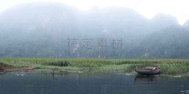 红河,天空,客船,水平画幅,热带雨林,户外,雨林,东南亚,越南,山