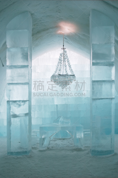 走廊,基律纳,瑞属拉普兰,瑞典,北,冰冻旅馆,中环,垂直画幅,无人,超现实主义的