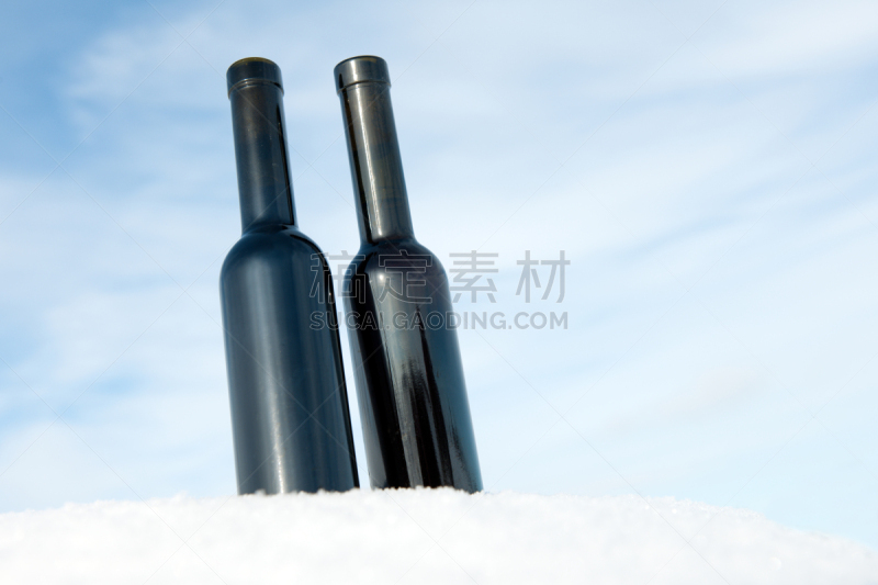 雪,冰酒,葡萄酒,留白,饮食,寒冷,甜酒,非都市风光,水平画幅,无人