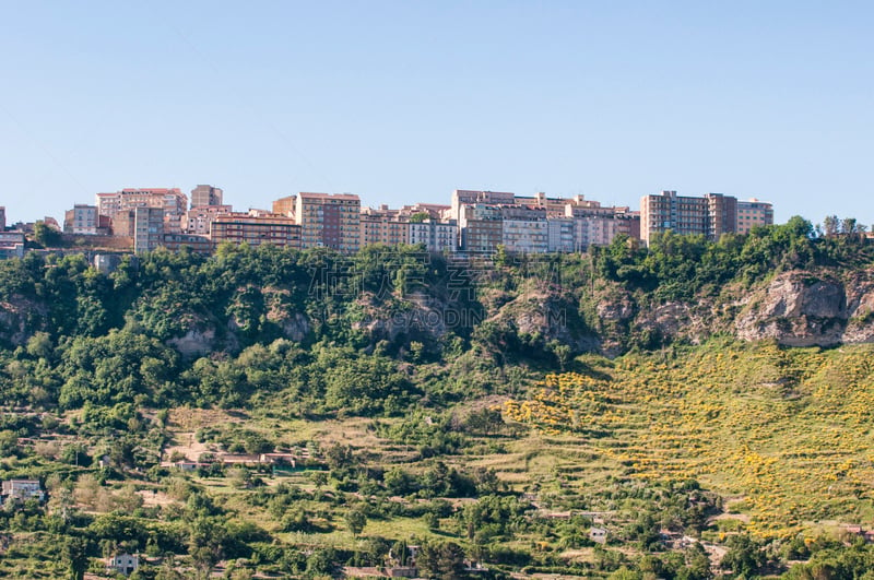 都市风景,西西里,恩纳省,天空,水平画幅,地形,建筑,欧洲,旅行者,城市