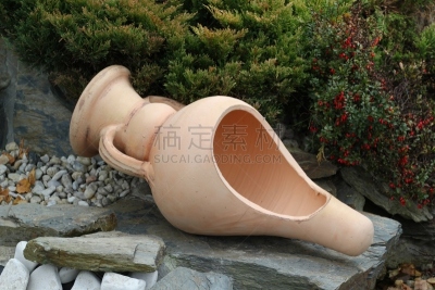 灵感,小的,双耳罐,粘土,手艺,景观设计,水壶,华丽的,粗陶,波兰
