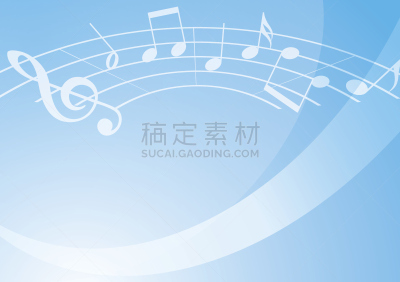 矢量,音乐,背景,山,浅蓝色,艺术,水平画幅,绘画插图,符号,音符
