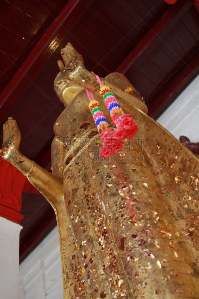雕像,金佛寺,那空是贪玛叻洛坤,垂直画幅,佛,建筑,无人,亚洲,2015年,泰国