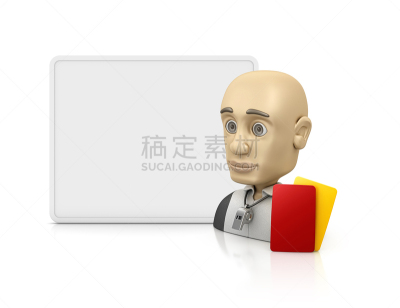 裁判,侧面像,黄牌,红牌,口哨,空的,运动,背景分离,仅男人,肖像