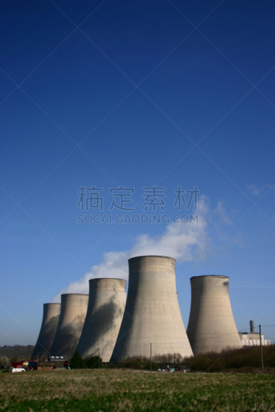 冷却塔,白昼,晴朗,垂直画幅,天空,能源,诺丁汉ratcliffe发电厂,活力,全球通讯,地球形