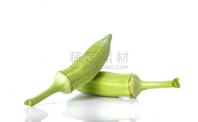 秋葵,白色背景,幽门螺旋杆菌,糖蛋白,胶浆,自然,水平画幅,素食,水果,无人