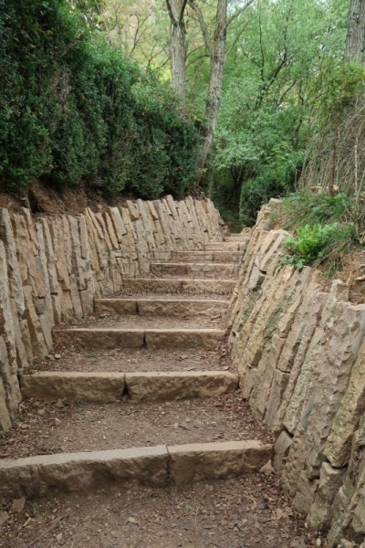 Stairway to rock of Solutré