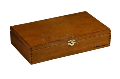 雪茄,褐色,水平画幅,木制,无人,板条箱,白色背景,背景分离,彩色图片,摄影