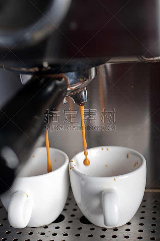 浓咖啡,制造机器,咖啡,垂直画幅,褐色,早餐,咖啡馆,咖啡店,早晨,饮料