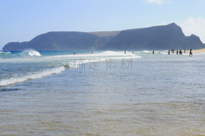 岛,葡萄牙,诺兹·格雷兹阿奴,波尔图桑托岛,水平画幅,山,无人,浴室,大西洋群岛,夏天