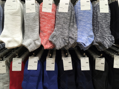 商店,袜子,多样,日本式短袜,安道尔,支架,水平画幅,纺织品,架子,特写