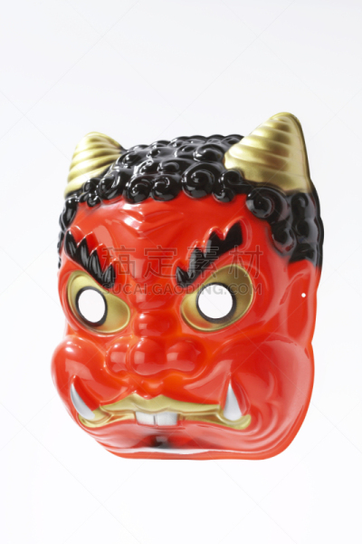 节分,胶卷,恶魔,面具,垂直画幅,无人,传统,日本,魔鬼,白色背景