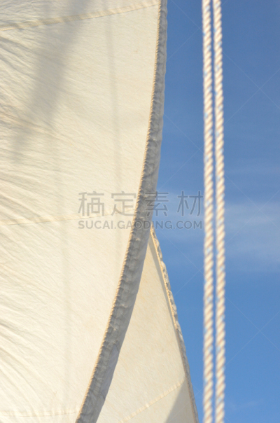 帆,传动装置,特写,米色,白色,法国海外领土,奶油色,绳子,游艇,垂直画幅