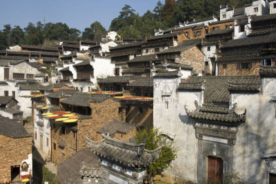 婺源,乡村,自然美,莫斯特,美,水平画幅,户外,现代,农作物,山