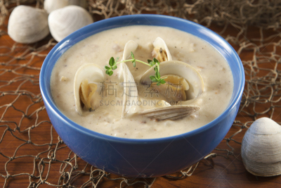 杂烩浓汤,调味品,嫩枝,饮食,水平画幅,奶油,膳食,海产,百里香,汤