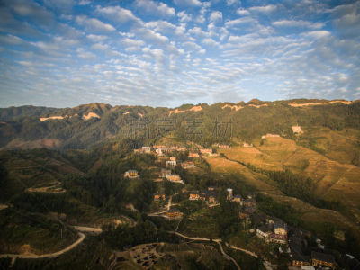 龙脊梯田,稻,梯田,美,水平画幅,山,无人,户外,水稻梯田,云景