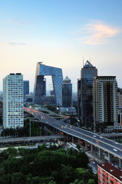 北京cbd,夜晚,垂直画幅,天空,未来,无人,市区路,交通,户外,交通方式