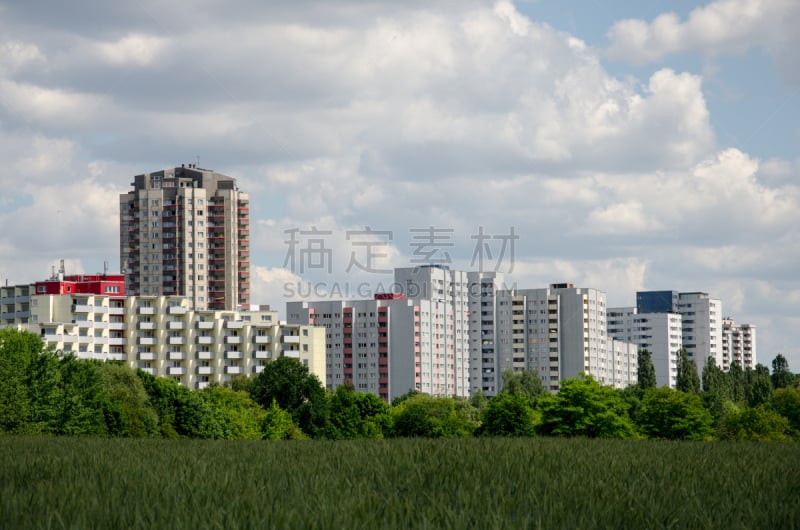 柏林,新克尔恩,西柏林,水平画幅,建筑,无人,户外,田地,普通住宅区,农业