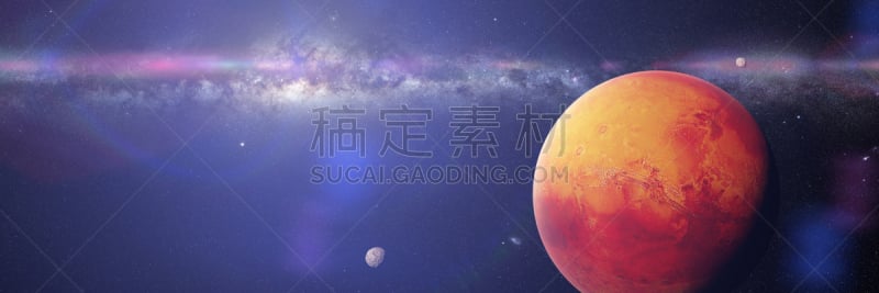 星系,月亮,火星,行星,红色,互联网,部分,水,望远镜,水平画幅