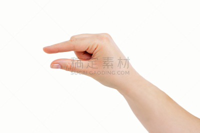 手势语,背景分离,一个人,女人,小的,青年女人,拇指,拿着,市场营销,商品