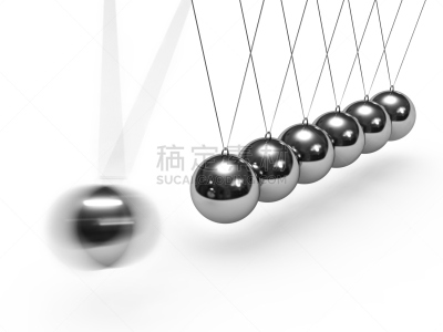 球体,牛顿碰撞球,平衡,水平画幅,无人,绘画插图,科学,金属,身体活动,白色