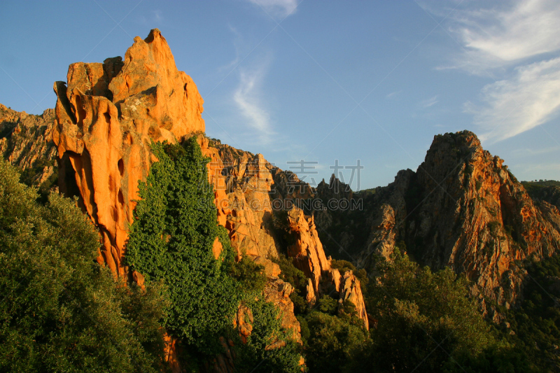 科西嘉,天空,水平画幅,玫瑰,户外,世界遗产,地平线,黑云压城,法国,地中海