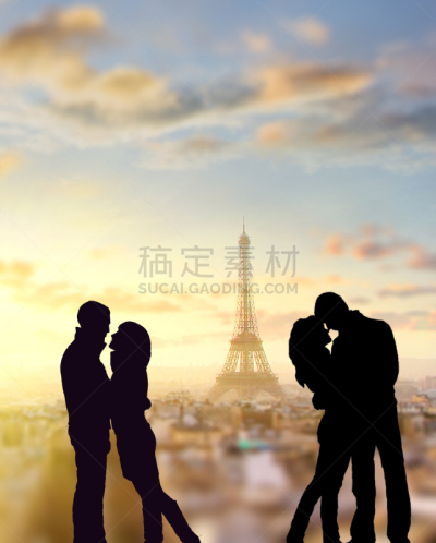 埃菲尔铁塔,浪漫,巴黎,垂直画幅,天空,青少年,夜晚,女朋友,旅行者,青年人