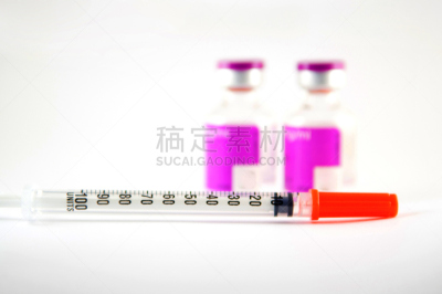 小瓶,注射器,一次性物品,标签,紫色,药,液体,水平画幅,注射,摄影