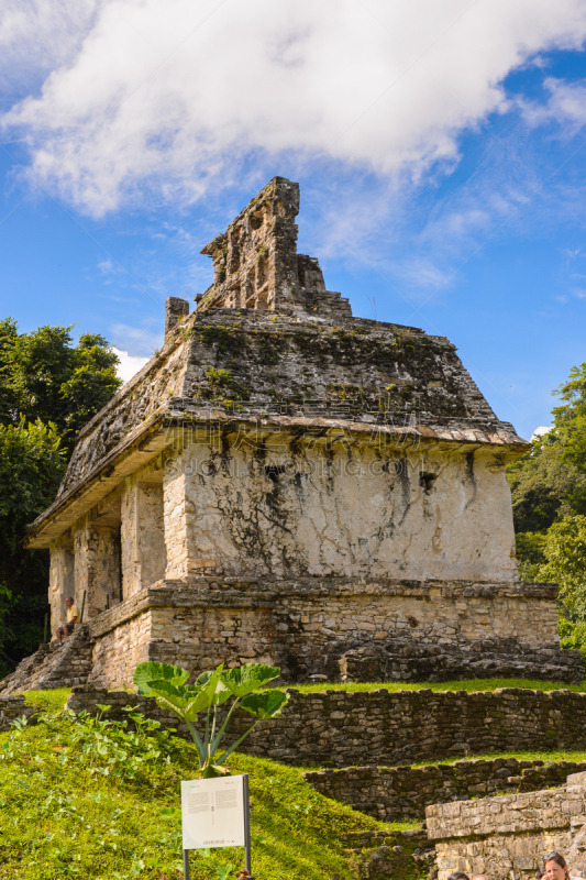 One of the temples of Palenque, was a pre-Columbian Maya civilization of Mesoamerica. Known as Lakamha (Big Water). UNESCO World Heritage