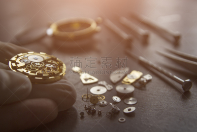 表,机件,车轮,钟表匠,水平画幅,符号,古老的,时间,金属,特写