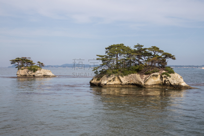 松岛,日本,岛,海岸线,宫城县,亚洲象,水,天空,美,群岛