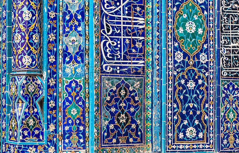 乌兹别克斯坦,撒马尔干,装饰品,传统,东方人,灵性,式样,陵墓,水平画幅,建筑