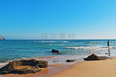 海滩,西班牙,特拉华,加的斯,风,休闲活动,水平画幅,沙子,无人,夏天