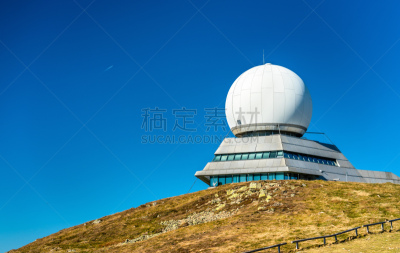 车站,宏伟,山,法国,阿尔萨斯,在上面,雷达,气球,航空管制中心,天空