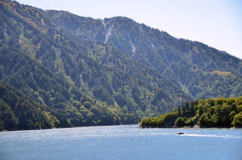 湖,日本,水坝,黑部水库,富山,富山县,水,天空,公园,多代家庭